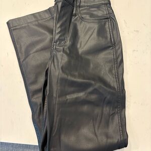 Hollister Faux Leather high rise pants